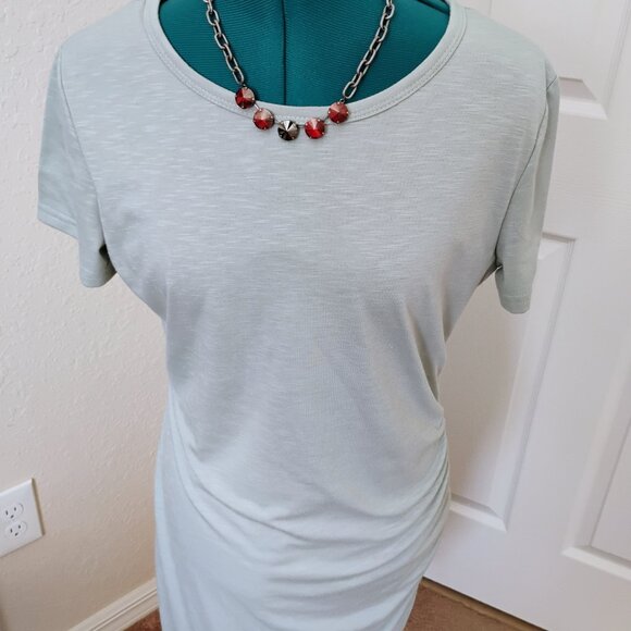 BTFBM Size Medium Light Green gathered Dress - Picture 5 of 11